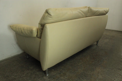 Rolf Benz Sofa Modell 5600 Echtleder Creme Zweisitzer Couch Designer | Rolf Benz - Bild 10