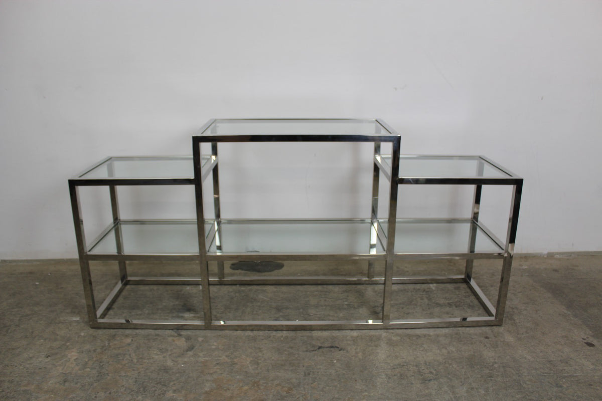 Elegantes Titanium Glasregal Sideboard Bücherregal Mit 6 Glasablagen | Reinstein Möbel - Bild 3