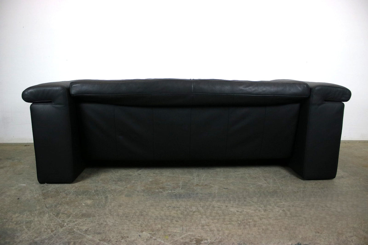 Rolf Benz 6800 Dreisitzer Couch Designer Sofa Echtleder Schwarz | Rolf Benz - Bild 8