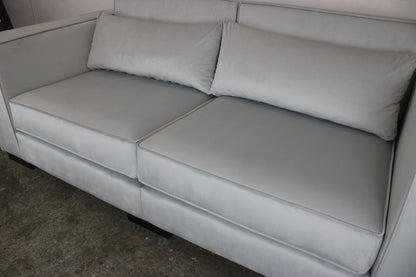 Designer Couch Berlin Handgefertigt Hochwertiges Sofa Creme Stoff Schwere Quali | Handgefertigt - Bild 6