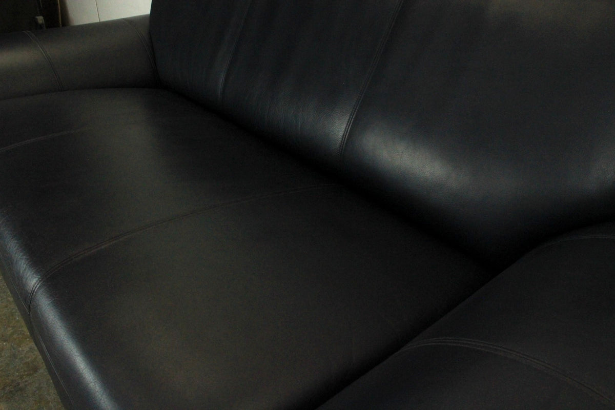 Rolf Benz 545 Designer Couch Zweisitzer Sofa Blau Echtleder | Rolf Benz - Bild 7