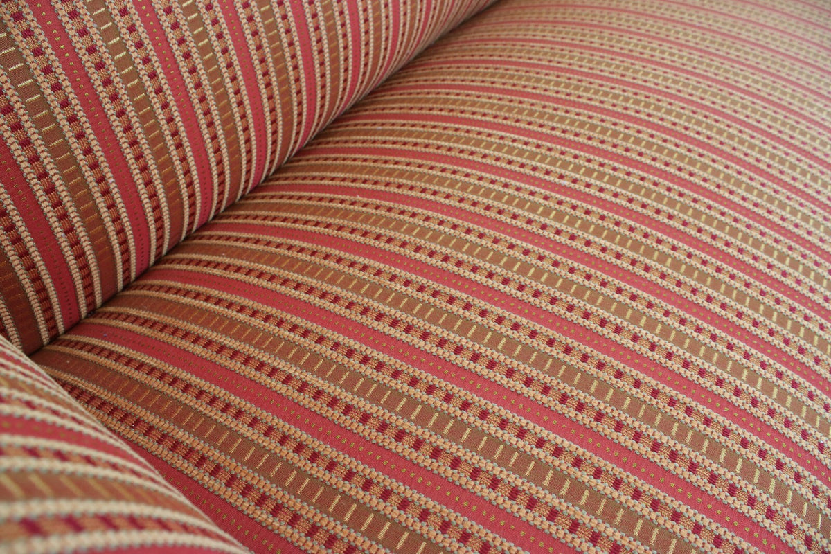 Biedermeier Couch Dreisitzer Nussbaum Streifen Stoff Sofa Antik 1850 Neubezug | Biedermeier - Bild 8
