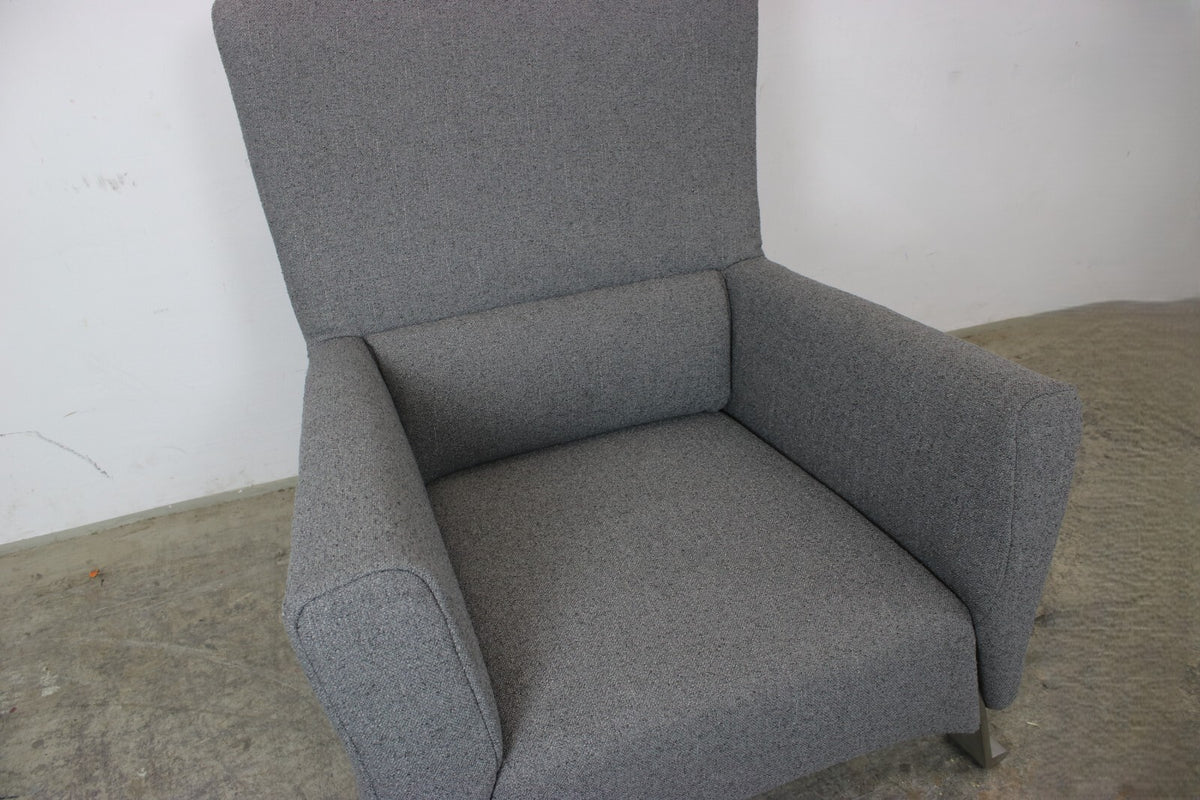 Rolf Benz 322 Sessel Dreisitzer Designer Einsitzer Sofa Uni-Stoff Grau Neubezug | Rolf Benz - Bild 6