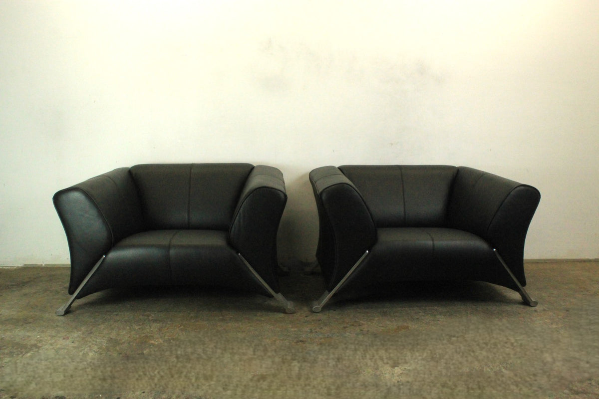 Rolf Benz Modell 322 Couch Garnitur 3-Sitzer 2-Sitzer 1-Sitzer Sofa Sessel Black | Rolf Benz - Bild 8