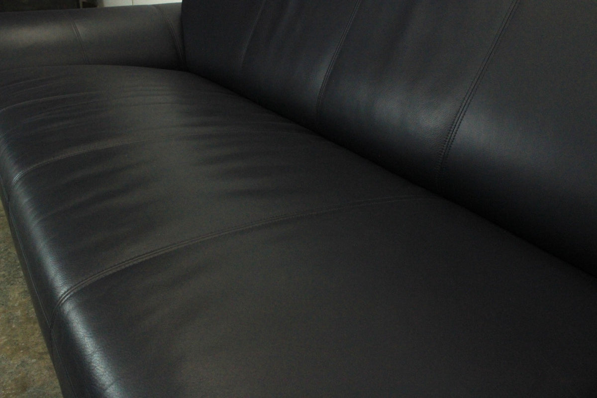 Rolf Benz 545 Designer Couch Dreisitzer Sofa Blau Echtleder | Rolf Benz - Bild 9