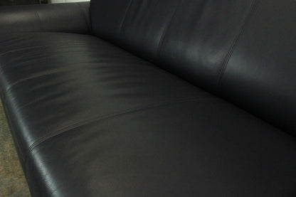 Rolf Benz 545 Designer Couch Dreisitzer Sofa Blau Echtleder | Rolf Benz - Bild 9