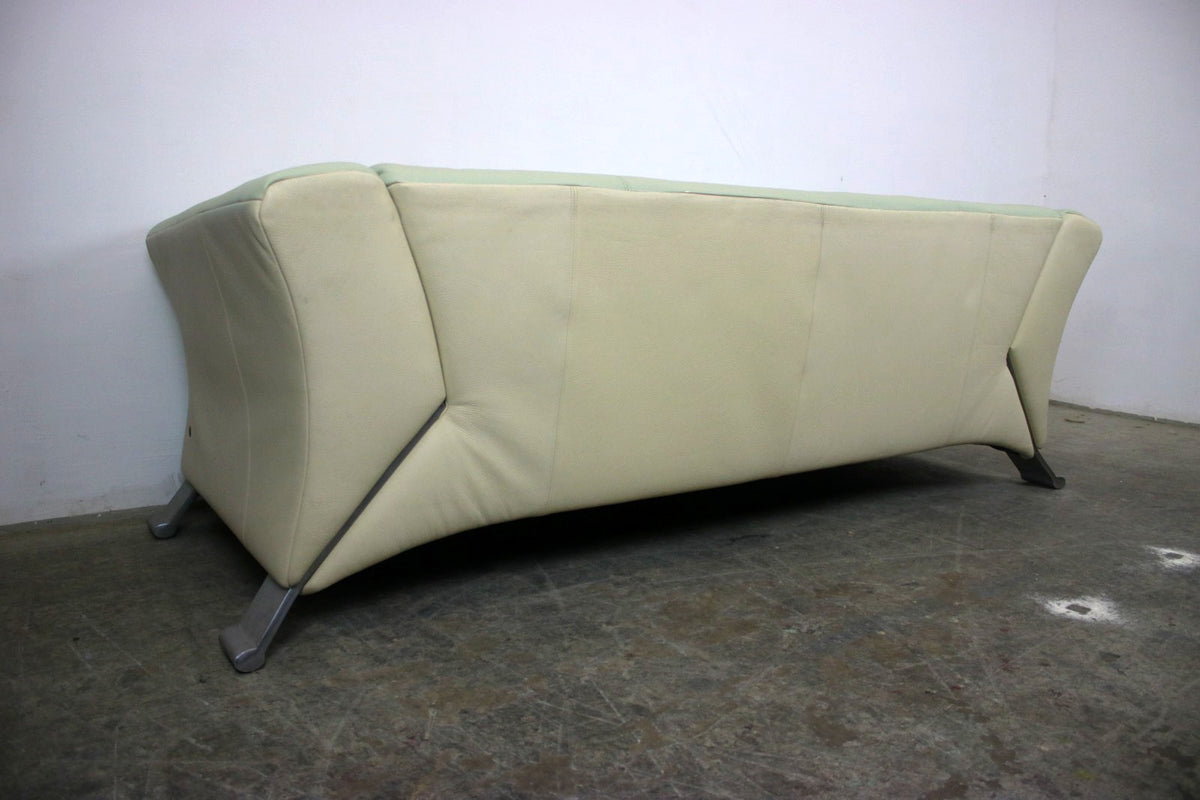Rolf Benz 322 Club Sofa Dreisitzer Designer Couch Mintgrün Echt Leder Klassiker | Rolf Benz - Bild 8