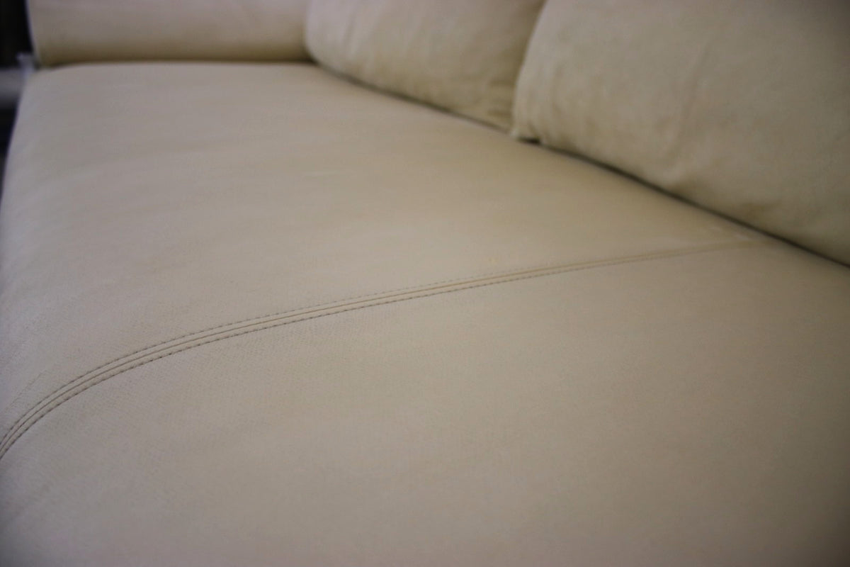 Rolf Benz Modell1600 Couch Gelb Veloursleder Dreisitzer Funktion Sofa | Rolf Benz - Bild 7