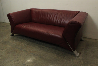 Rolf Benz 322 Club Sofa Zweieinhalbsitzer Designer Couch Echtleder Oxblood Rot | Rolf Benz - Bild 5