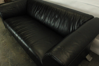 ROLF BENZ 322 | 3-SITZER | SCHWARZ LEDER | DESIGNER SOFA | Rolf Benz - Bild 9