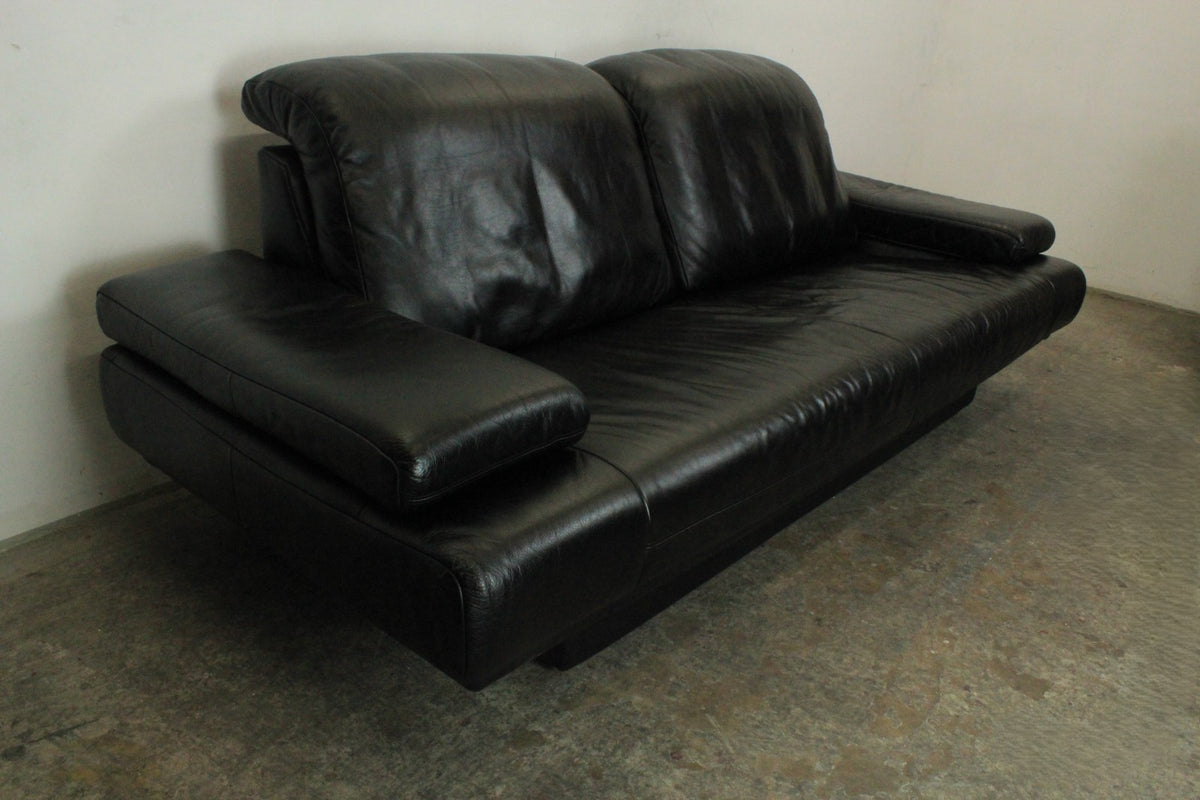 Rolf Benz AK Schwarz Dreisitzer Couch Designer Sofa in Top Zustand | Rolf Benz - Bild 3