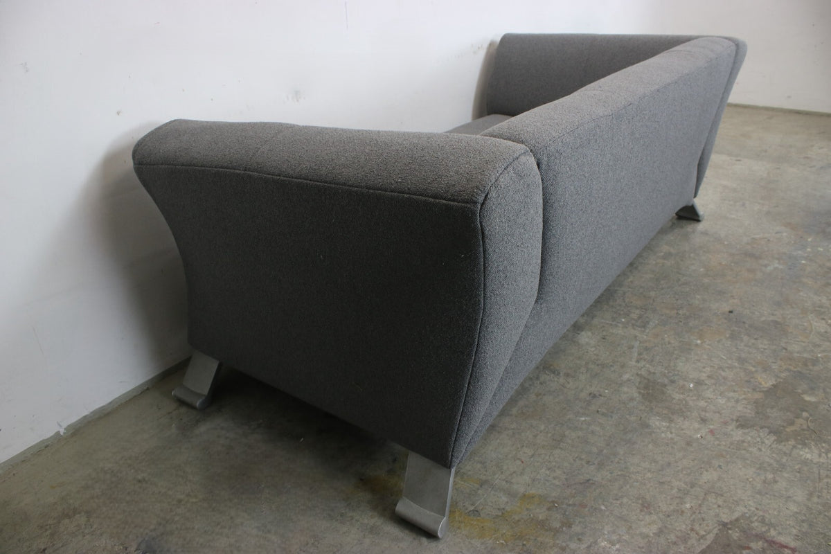 Rolf Benz 322 Club Sofa Dreisitzer Designer Couch Uni-Stoff Grau Neubezug | Rolf Benz - Bild 9