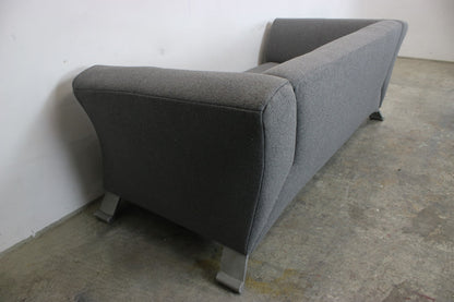 Rolf Benz 322 Club Sofa Dreisitzer Designer Couch Uni-Stoff Grau Neubezug | Rolf Benz - Bild 9