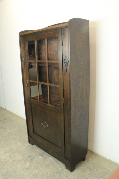 Jugendstil Bücherschrank Bücherregal Vitrine Eiche Antik | Reinstein Möbel - Bild 4
