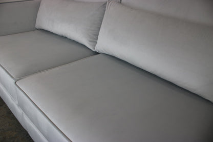 Designer Couch Berlin Handgefertigt Hochwertiges Sofa Creme Stoff Schwere Quali | Handgefertigt - Bild 7