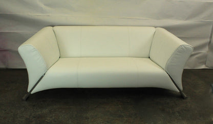 ROLF BENZ 322 | 2,5-SITZER | WEISS LEDER | DESIGNER SOFA | Rolf Benz - Bild 3
