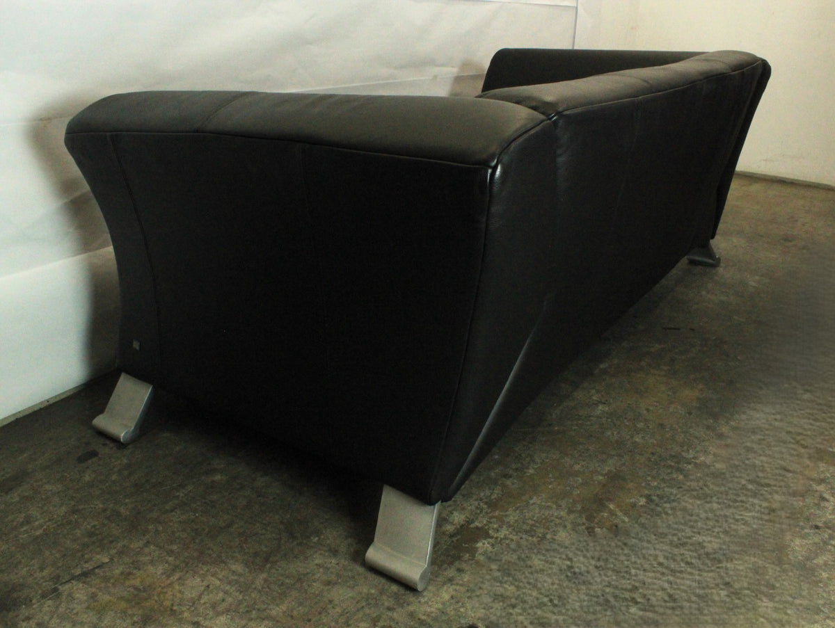 ROLF BENZ 322 | 2,5-SITZER | SCHWARZ LEDER | DESIGNER SOFA | Rolf Benz - Bild 10