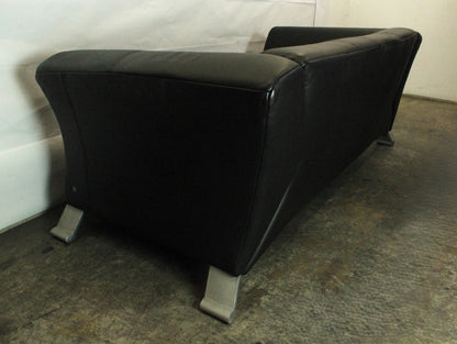 ROLF BENZ 322 | 2,5-SITZER | SCHWARZ LEDER | DESIGNER SOFA | Rolf Benz - Bild 10