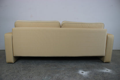 COR Conseta Couch Dreisitzer Hochwertiger Ripp Stoff Gelb Designer Sofa Neubezug | Cor - Bild 10