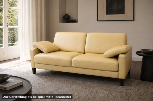 ROLF BENZ EGO | 2-SITZER | LEDER CREME | DESIGNER COUCH | Rolf Benz - Bild 1