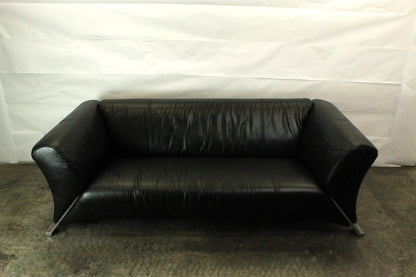 ROLF BENZ 322 | 3-SITZER | SCHWARZ LEDER | DESIGNER SOFA | Rolf Benz - Bild 3