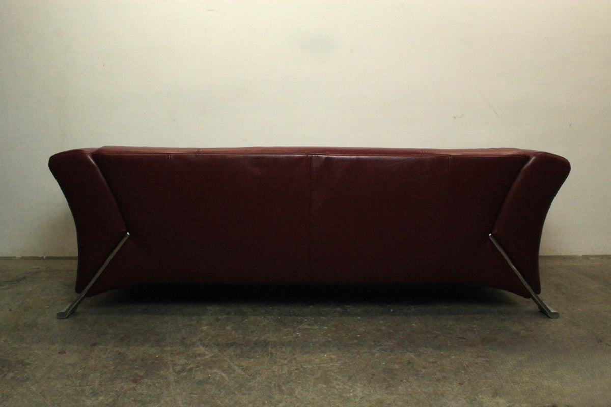 Rolf Benz 322 Club Sofa Dreisitzer Designer Couch Echtleder Oxblood Rot | Rolf Benz - Bild 10