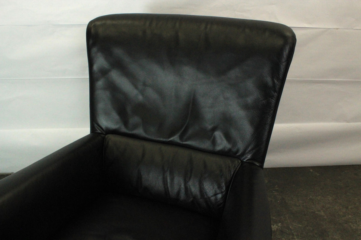ROLF BENZ 322 | 1-SITZER | SCHWARZ LEDER | DESIGNER SESSEL | Rolf Benz - Bild 5
