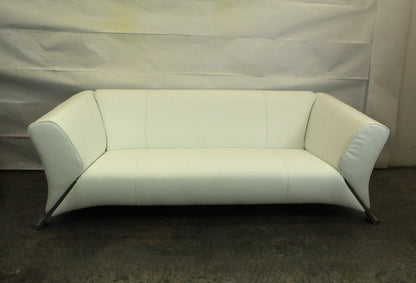 ROLF BENZ 322 | 3-SITZER | WEISS LEDER | DESIGNER SOFA | Rolf Benz - Bild 3
