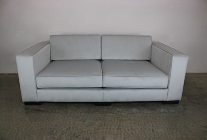 Designer Couch Berlin Handgefertigt Hochwertiges Sofa Creme Stoff Schwere Quali | Handgefertigt - Bild 9