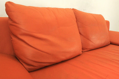 Rolf Benz 1600 Couch 3-Sitzer Sofa & 2 x ST-SE-7500 Sessel Garnitur Leder Cognac | Rolf Benz - Bild 8