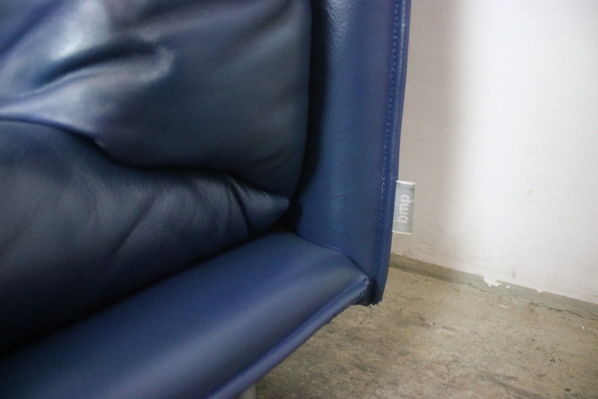 Rolf Benz BMP Torino Sessel Mit Hocker In Blau Funktion Designer | Rolf Benz - Bild 7