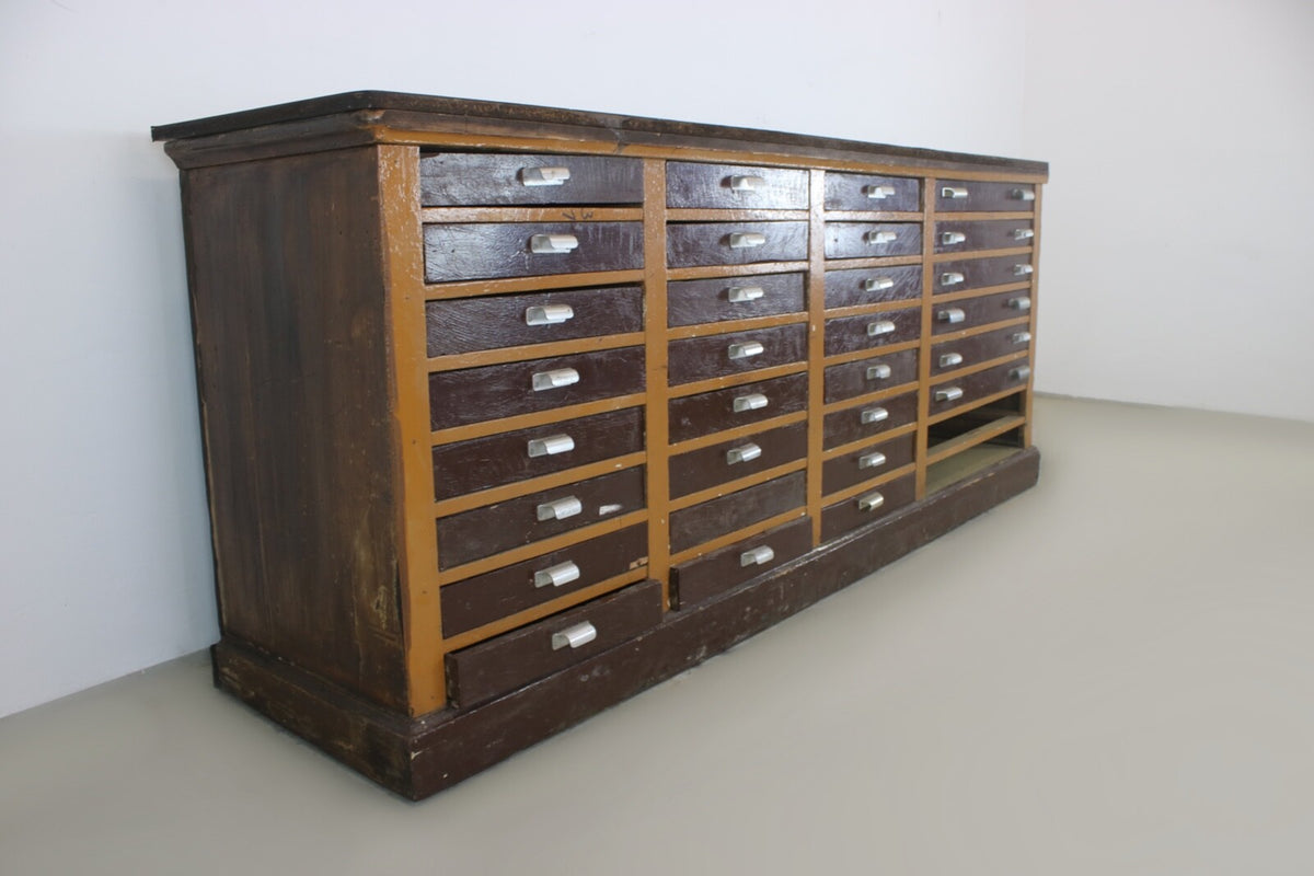 Prächtiger Apothekerschrank Viele Schubladen Und Diversen Unterteilungen Um 1900 | Antiker Apothekerschrank - Bild 2
