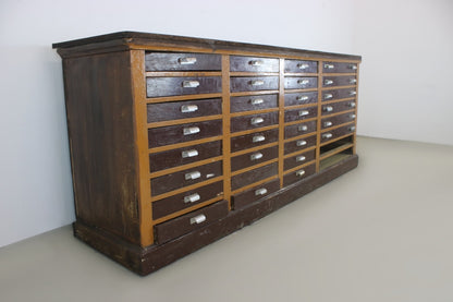Prächtiger Apothekerschrank Viele Schubladen Und Diversen Unterteilungen Um 1900 | Antiker Apothekerschrank - Bild 2