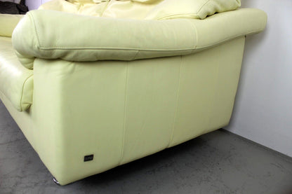Rolf Benz Sofa Von BMP Creme Echt Leder Zweisitzer Designer Couch Funktion | Rolf Benz - Bild 7