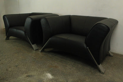 Rolf Benz Modell 322 Couch Garnitur 3-Sitzer 2-Sitzer 1-Sitzer Sofa Sessel Black | Rolf Benz - Bild 10