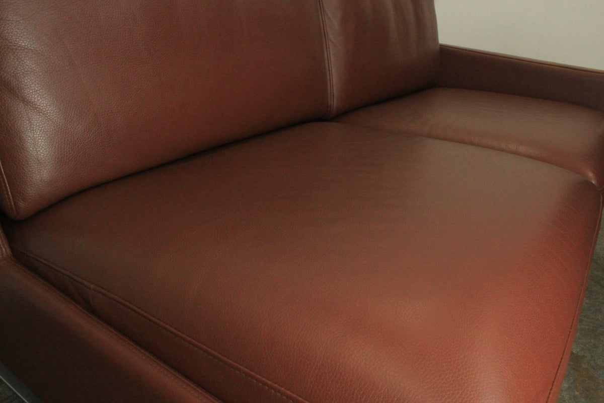 Rolf Benz EGO Designer Couch Garnitur Dreisitzer & Zweisitzer Leder Sofa Braun | Rolf Benz - Bild 6