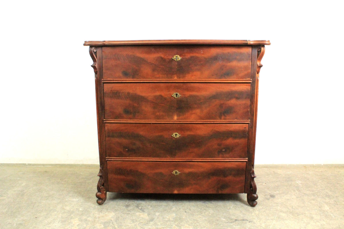 Louis Philippe Kommode 4-Schubladen Mahagoni Antik um 1870 | Louis Philippe - Bild 2