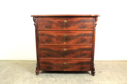 Louis Philippe Kommode 4-Schubladen Mahagoni Antik um 1870 | Louis Philippe - Bild 2