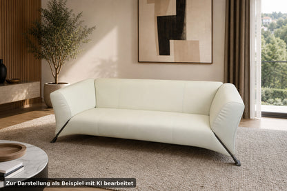 ROLF BENZ 322 | 3-SITZER | WEISS LEDER | DESIGNER SOFA | Rolf Benz - Bild 1