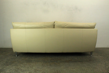 Rolf Benz Sofa Modell 5600 Echtleder Creme Dreisitzer Couch Designer | Rolf Benz - Bild 8