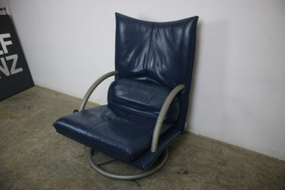 Rolf Benz BMP Torino Sessel Mit Hocker In Blau Funktion Designer | Rolf Benz - Bild 5