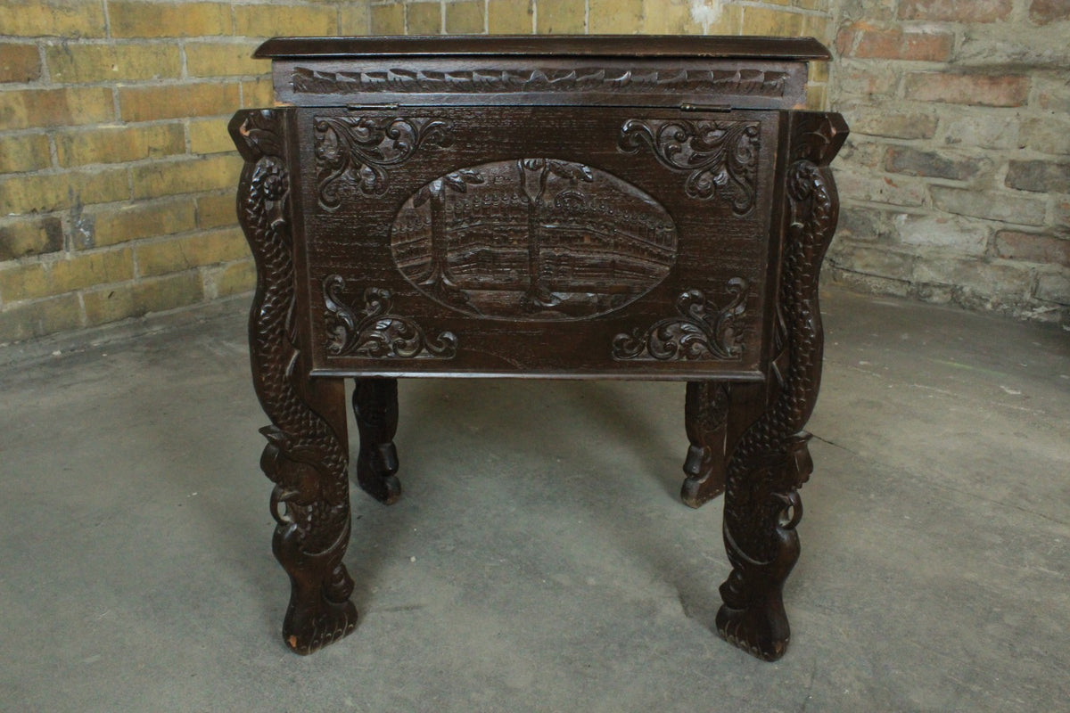 Chinesischer Massivholz Holzschrank Holztruhe Mit Drachenbeine Antik | ALT CHINESISCH - Bild 6