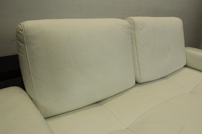 Rolf Benz Dono6100 Couch Liege Zweisitzer Weiß Leder Designer Sofa | Rolf Benz - Bild 5