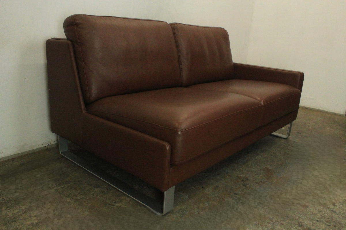 Rolf Benz EGO Designer Couch Garnitur Dreisitzer & Zweisitzer Leder Sofa Braun | Rolf Benz - Bild 5