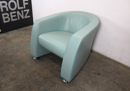 Rolf Benz EGO Sessel Einsitzer Sofa Echtleder Mintgrün Designer | Rolf Benz - Bild 4