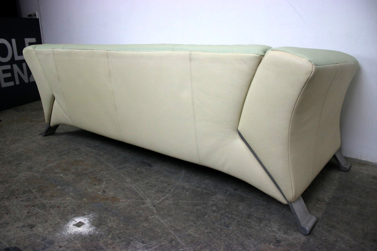 Rolf Benz 322 Club Sofa Dreisitzer Designer Couch Mintgrün Echt Leder Klassiker | Rolf Benz - Bild 9