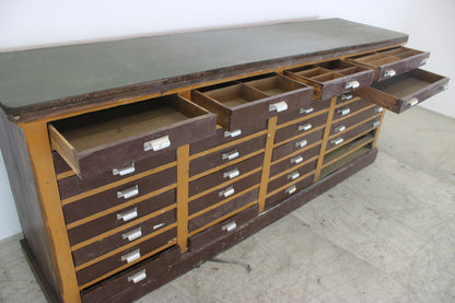 Prächtiger Apothekerschrank Viele Schubladen Und Diversen Unterteilungen Um 1900 | Antiker Apothekerschrank - Bild 8