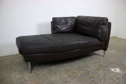 Walter Knoll Chaiselongue Schwarz Leder Liege Designer Sofa | Walter Knoll - Bild 2
