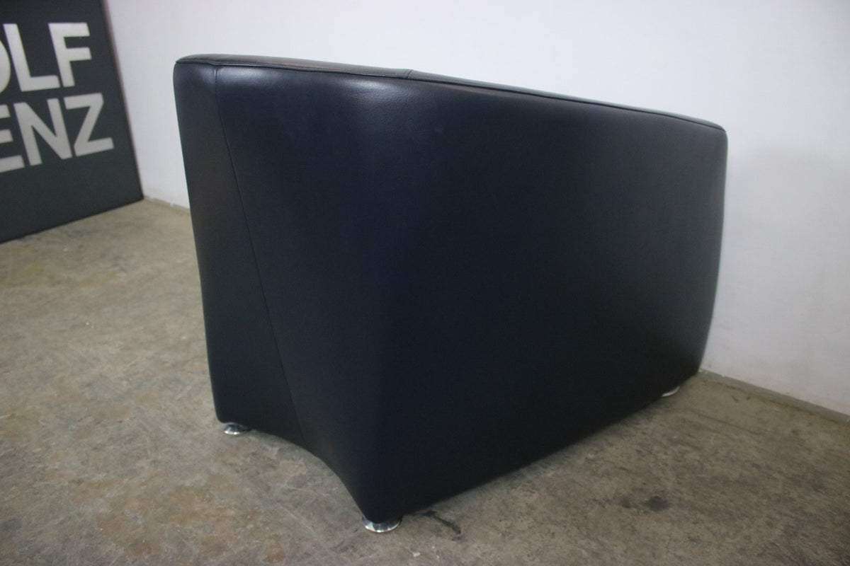 Rolf Benz EGO Sessel Einsitzer Sofa Echtleder Dunkelblau Designer | Rolf Benz - Bild 9