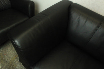 ROLF BENZ 322 | 2,5-SITZER | SCHWARZ LEDER | DESIGNER SOFA | Rolf Benz - Bild 7